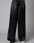 Black Pull On Wide Leg Pant