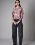 Dark Vintage Wash Relaxed Barrel Leg Jean