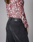 Dark Vintage Wash Relaxed Barrel Leg Jean