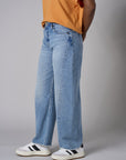 Experience the bold look of our 'Vintage Whisker Wash' Barrel Leg Jean.
