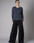 Love your look in the exclusive 'Black' Wide Leg Cargo Pant.