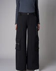 Love your look in the exclusive 'Black' Wide Leg Cargo Pant.
