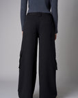 Love your look in the exclusive 'Black' Wide Leg Cargo Pant.