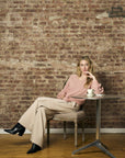 The perfect blend of style and color: 'Bone White' Wide Leg Cargo Pant.