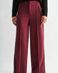 Burgundy Trouser Track Pant