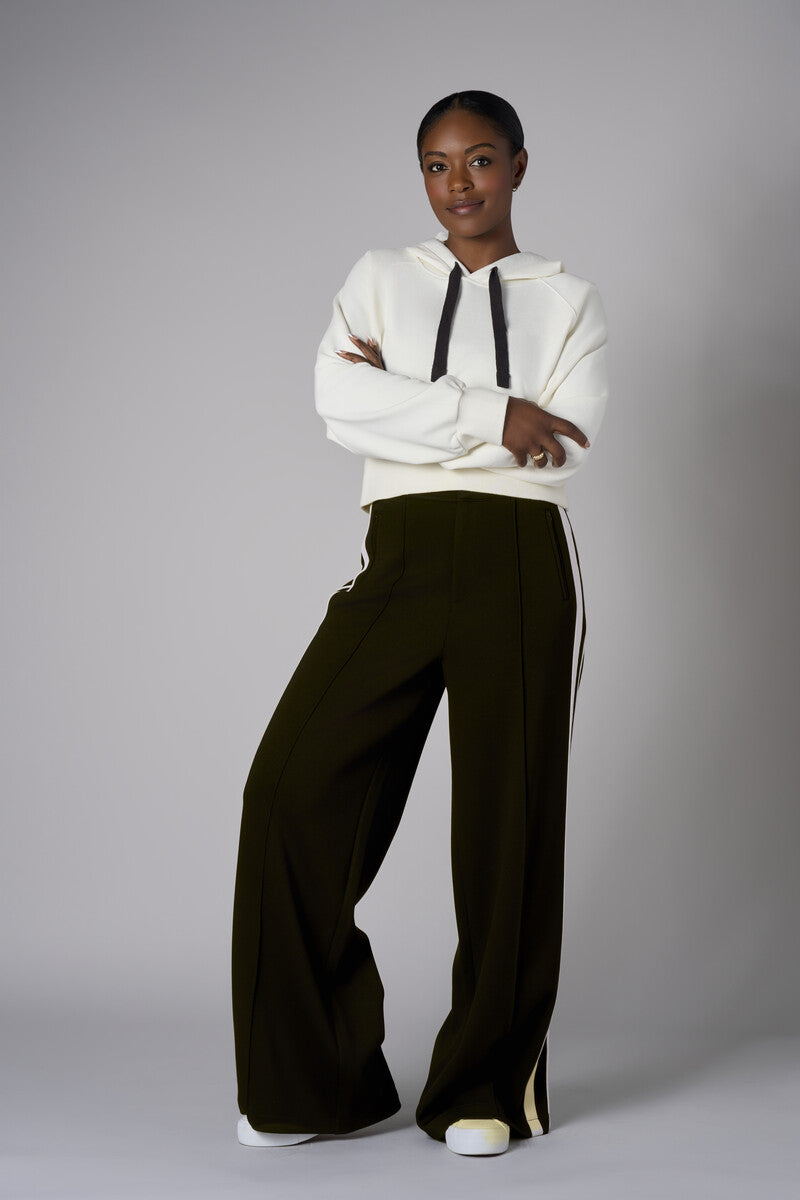 Create your signature style with our 'Black' Trouser Track Pant.