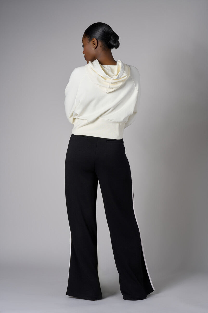 Create your signature style with our 'Black' Trouser Track Pant.