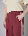 Add sophistication with the unique 'Maroon' Trouser Track Pant.