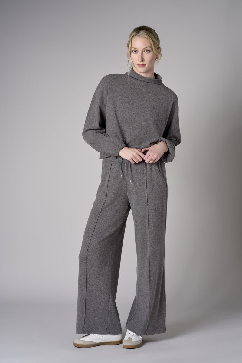 Turn heads with this modern 'Gray' Pintuck Lounge Pant.