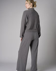 Turn heads with this modern 'Gray' Pintuck Lounge Pant.