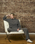 Turn heads with this modern 'Gray' Pintuck Lounge Pant.