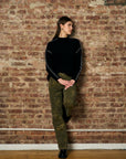 Olive Print Carpenter Pant