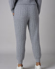 The 'Gray' Cable Knit Jogger: designed for versatile appeal.