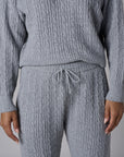 The 'Gray' Cable Knit Jogger: designed for versatile appeal.