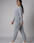 The 'Gray' Cable Knit Jogger: designed for versatile appeal.