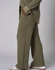Let your outfit shine with this vibrant 'Light Olive' Side Stripe Lounge Pant.