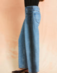 Vintage Wash Crescent Leg Jean