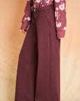 Plum Wide Leg Trouser Jean- Twill
