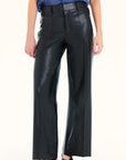 Black Pintuck Wide Leg Pant