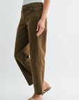 Olive Relaxed Leg Jean