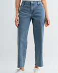 Medium Indigo Denim Relaxed Leg Jean