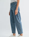 Medium Indigo Denim Relaxed Leg Jean