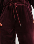 Burgundy Barrel Leg Sweatpant