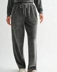 Charcoal Petite Barrel Leg Sweatpant