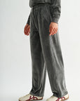 Charcoal Petite Barrel Leg Sweatpant
