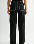 Black Patch Pocket Relaxed Leg Pant