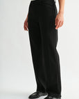Black Straight Leg Comfort Trouser