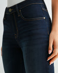 Dark Whisker Wash 5 Pocket Skinny Jean
