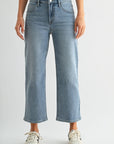 Light Antique Wash Dover Cropped Straight Leg