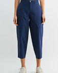Navy Poplin Cargo Barrel