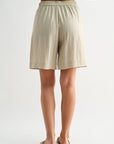 Pearl Pleated Bermuda Short