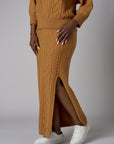 Ochre Maxi Sweater Skirt