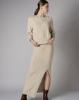 Sand Maxi Sweater Skirt