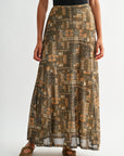 Brown Curry Belle Maxi Skirt