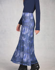 Midnight A-Line Lace Maxi Skirt