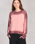 Blush Spot Dye Sweatshirt