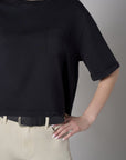 Stand out in our elegant Coram T-Shirt in beautiful 'Black'.