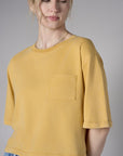 Upgrade your collection with the crisp 'Gold' Coram T-Shirt.