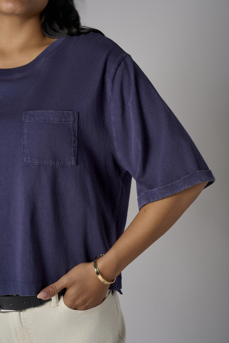 Feel fabulous every day in the 'Navy' Coram T-Shirt, crafted for those who love eye-catching style.