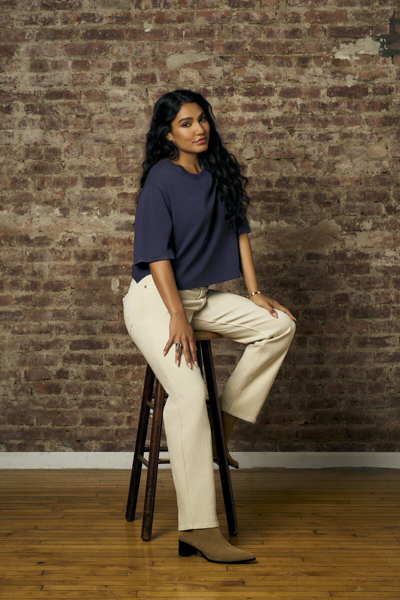 Feel fabulous every day in the 'Navy' Coram T-Shirt, crafted for those who love eye-catching style.