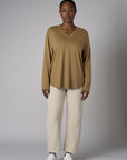 Feel fabulous every day in the 'Ochre' Beth Long Sleeve T-Shirt, crafted for those who love bold style.