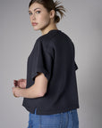 The 'Black' Brie Sweatshirt delivers both comfort and refined flair.