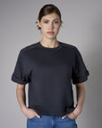 The 'Black' Brie Sweatshirt delivers both comfort and refined flair.