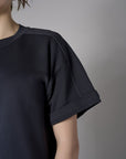 The 'Black' Brie Sweatshirt delivers both comfort and refined flair.