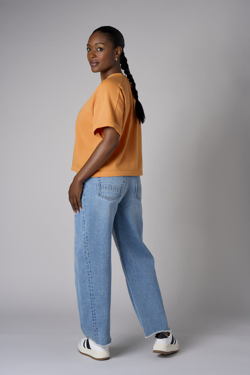Step up your look with this unique 'Marigold' Brie Sweatshirt.