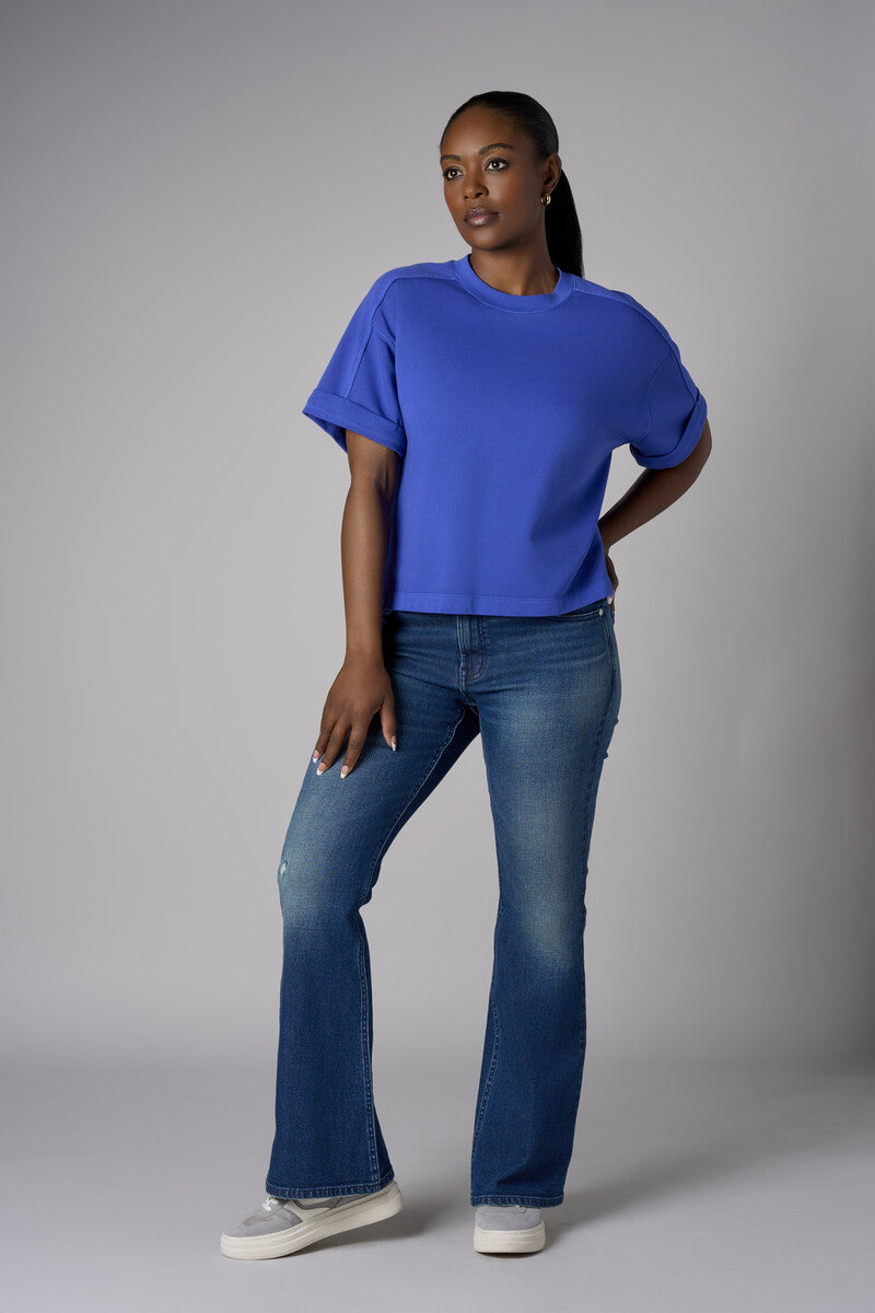 Step up your look with this unique 'Royal Blue Sweatshirt.